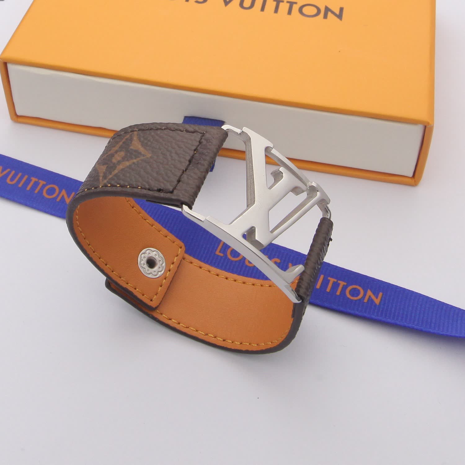 Louis Vuitton Monogram Leather Bracelet
